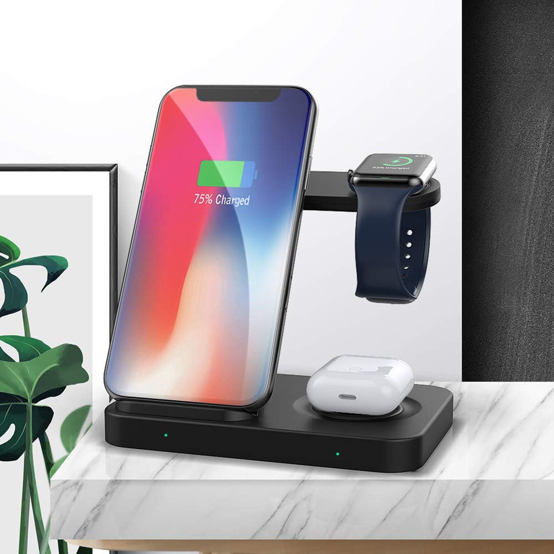 3 in 1 Wireless Charging Station For Samsung Galaxy | Etsy