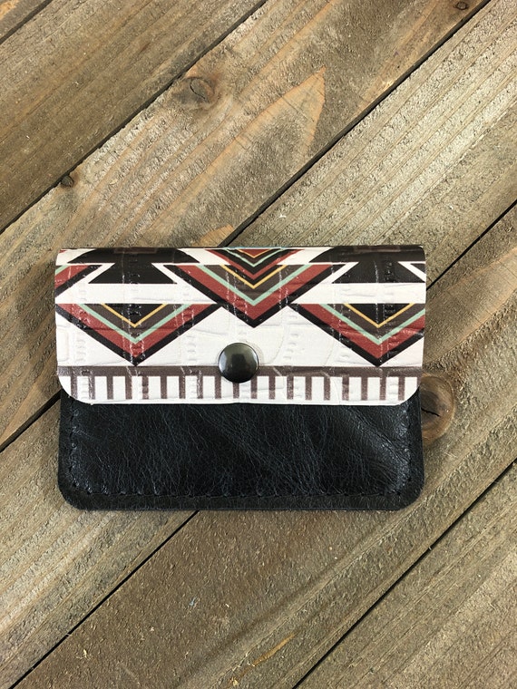Leather snap coin purse top