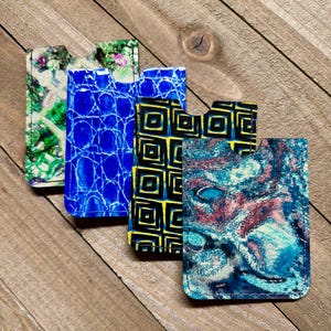 Italian Patent Leather Card Pouch/ID or Credit Card Holder