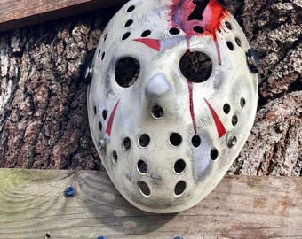 Máscara de Jason, parte 4, pintada a mano y personalizada