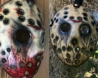 Jason Voorhess Krwawa Twarz Popękana Maska