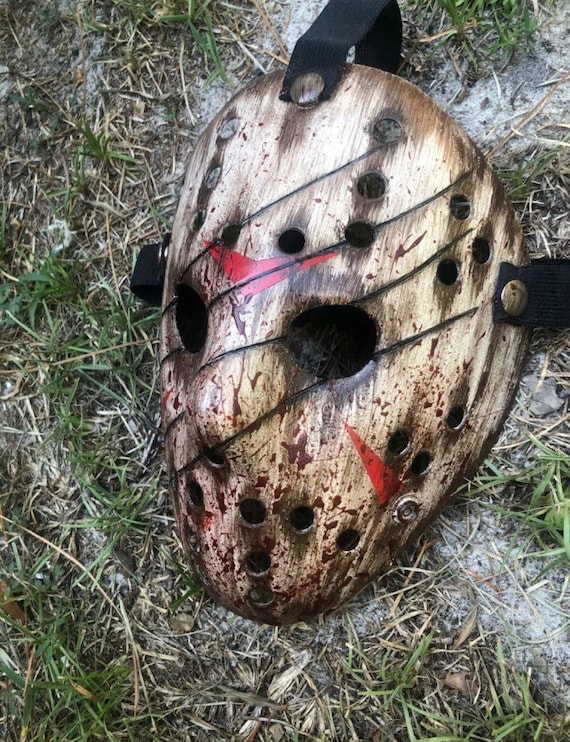 Custom Mask - Jason Voorhees Friday 13th Burnt Wood Imitation