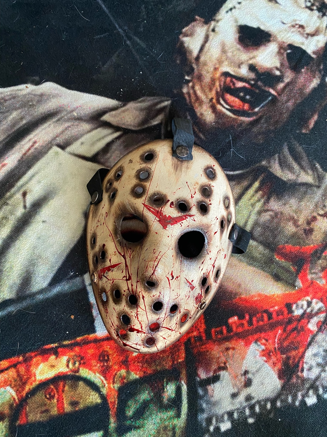 ジェイ公山、Jaye’s Masschoir、REAL BLOOD Custom Jason Remake Mask - 2009 Blood Splatter - Etsy