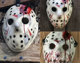 Máscara de Jason (Parte 4), pintada a mano y personalizada (varios diseños)