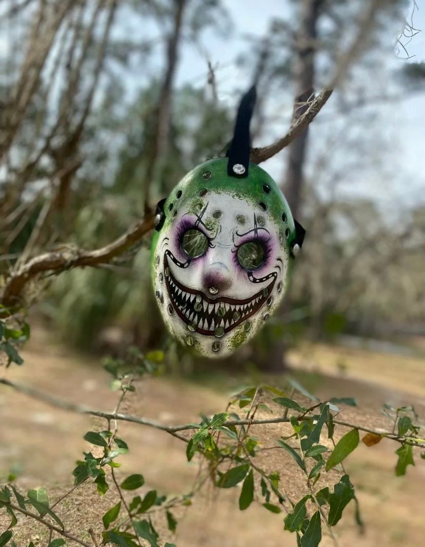 Beetlejuice Pennywise Mash Up Custom Hand Painted Jason mask