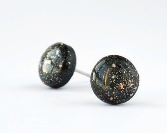 Celestial stud earrings, Delicate studs with hypoallergenic surgical steel posts, Birthday gifts