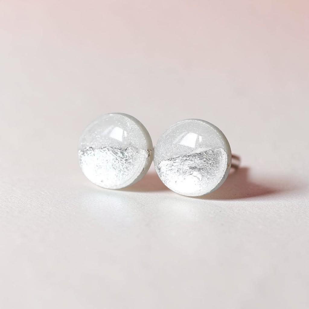 Orecchini A Cuore In Argento 925 Ipoallergenici Con Zirconia - Da 5 Mm, Leggeri (0,8 G), Retro Piatto, Idea Regalo In Sacchetto Di Velluto, Per Orecchie Sensibili