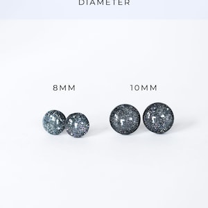 Celestial stud earrings, Delicate studs with hypoallergenic surgical steel posts, Birthday gifts image 3