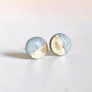 Hypoallergene Chirurgenstahl Ohrstecker für empfindliche Ohren, Minimalist Schmuck aus Polymer Clay