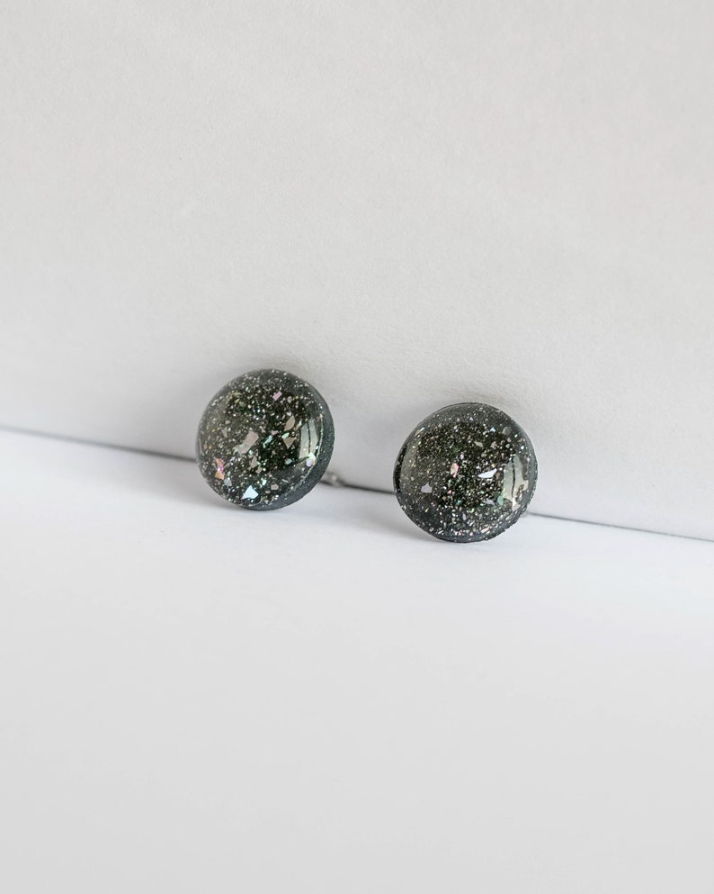 Celestial stud earrings, Delicate studs with hypoallergenic surgical steel posts, Birthday gifts image 10