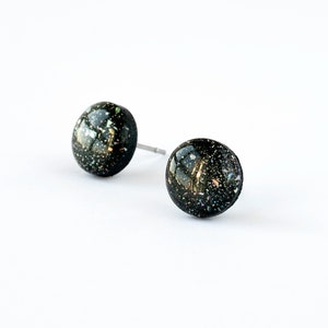 Celestial stud earrings, Delicate studs with hypoallergenic surgical steel posts, Birthday gifts image 4