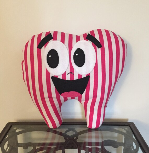 Tooth Fairy Pillow Pink And White Striped Lost Tooth Pillow Etsy