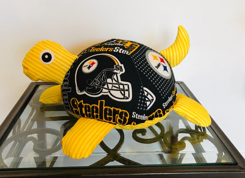 Pittsburgh Steelers Handmade Stuffed Turtle pittsburgh Etsy