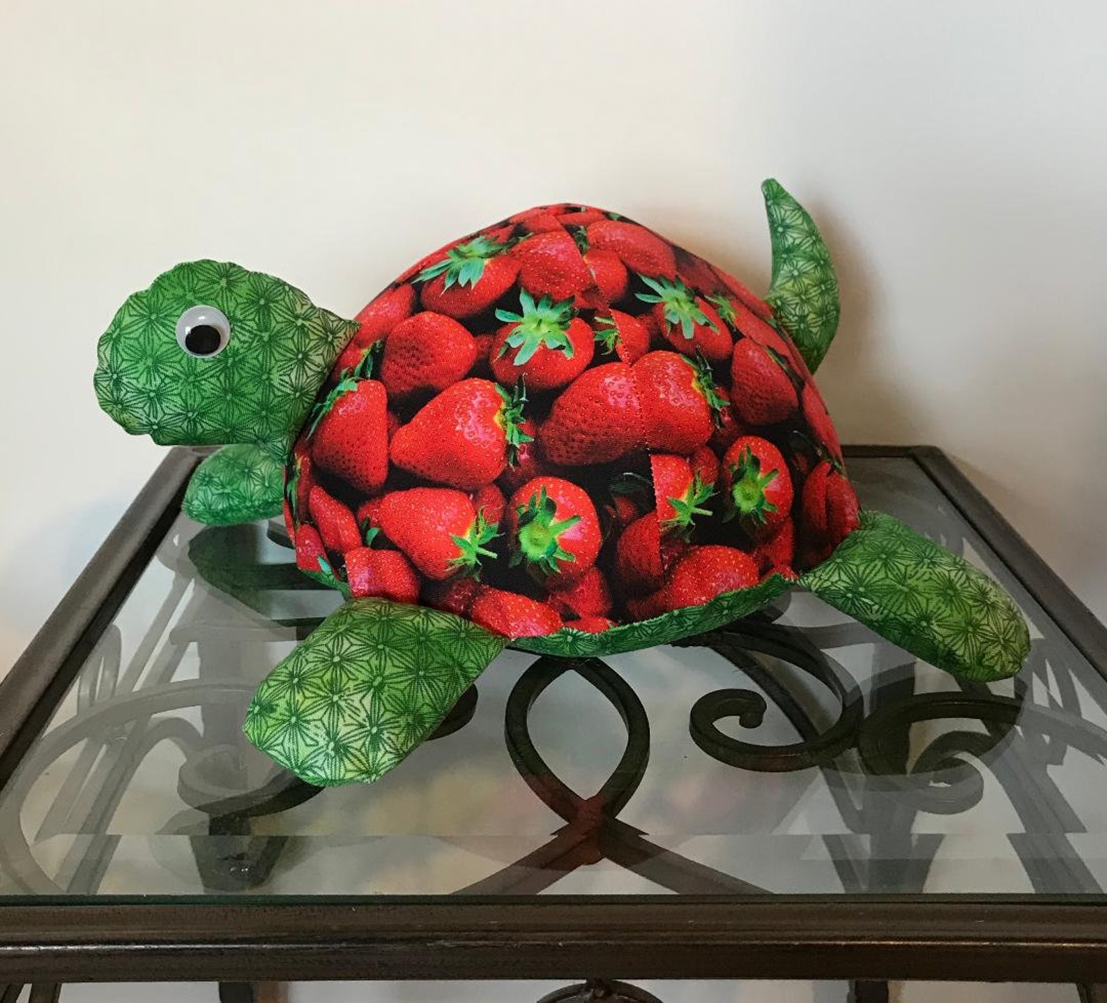 Strawberry Handmade Stuffed Turtle Strawberry Gift Gift for Etsy
