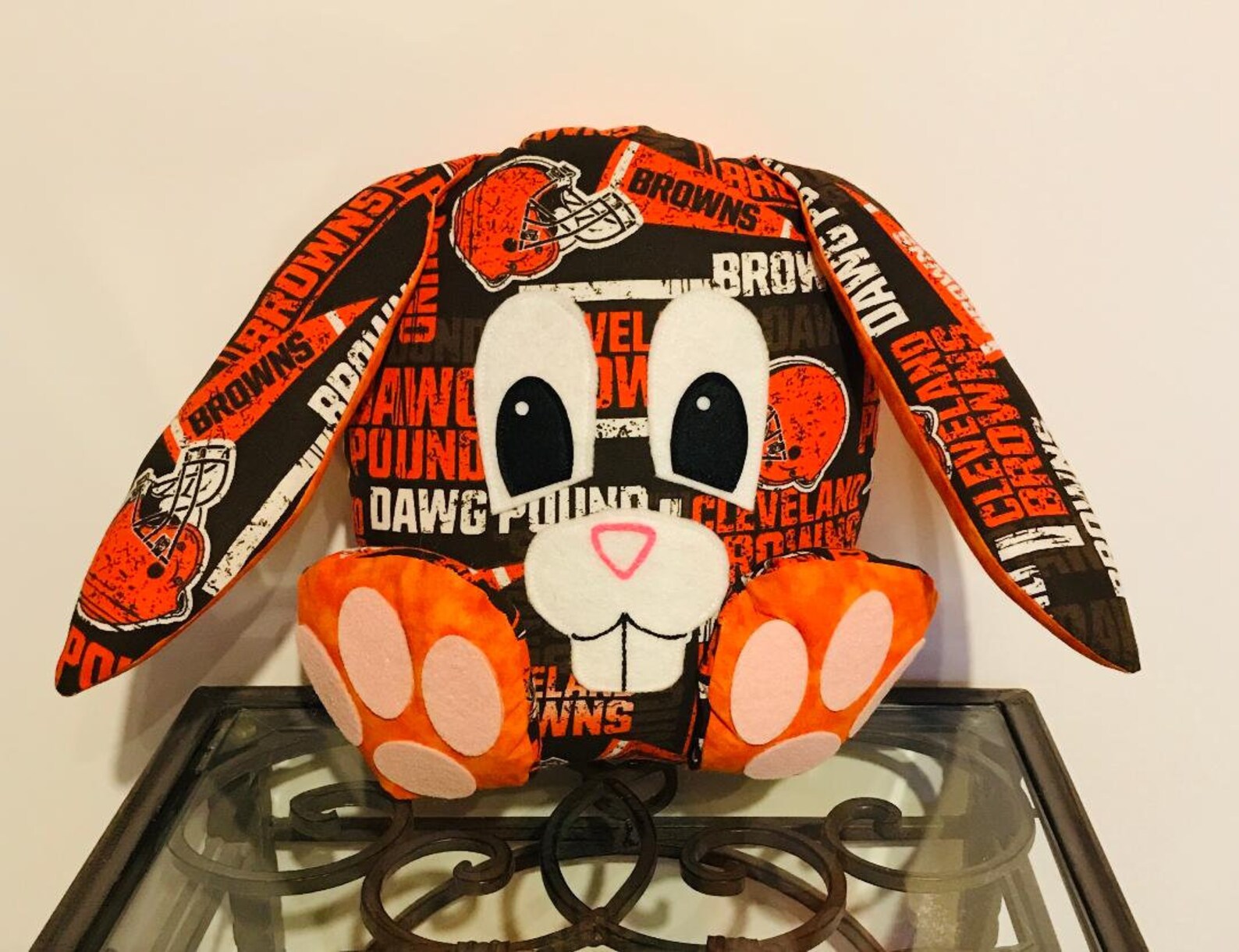 Easter Gift Cleveland Browns Handmade Stuffed Easter Bunny Etsy