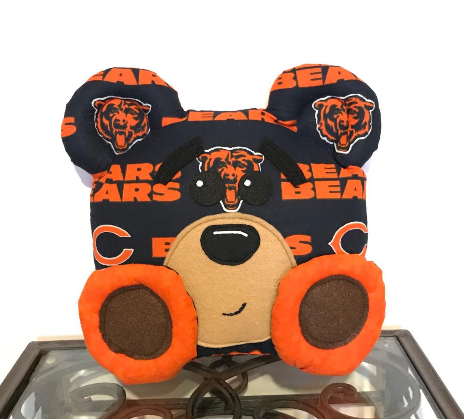 Chicago Bears Handmade Stuffed Bear chicago bears gift bears Etsy