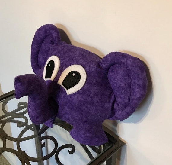 purple stuffed elephant