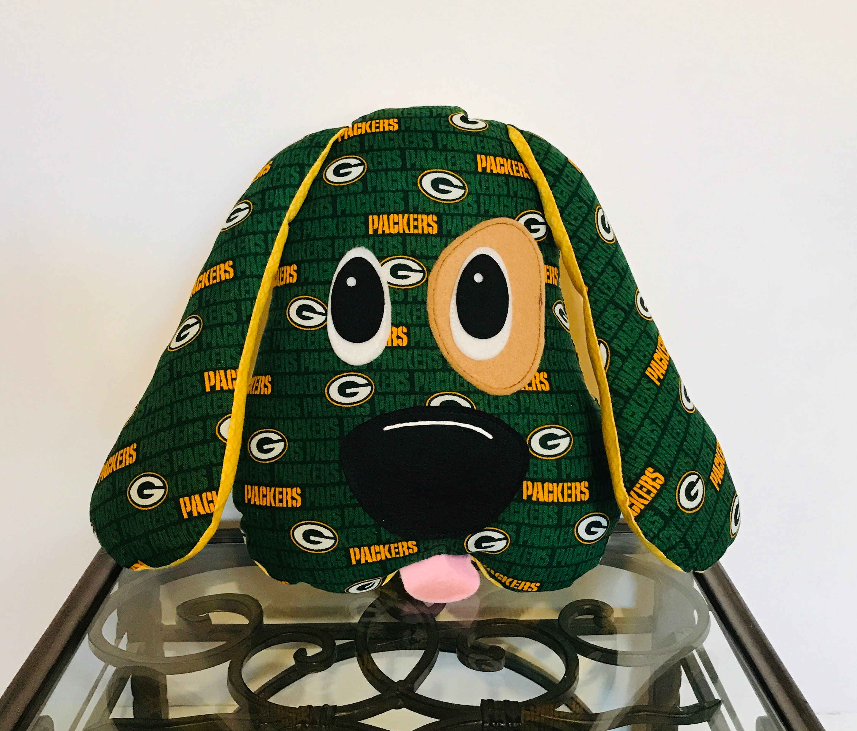Green Bay Packers Handmade Stuffed Dog packers gift green Etsy