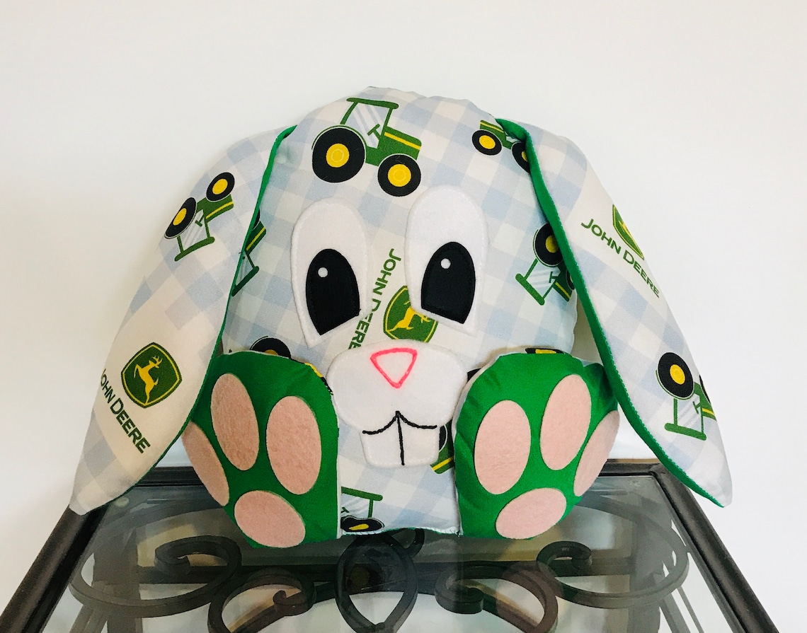 Easter gift John Deere Handmade Stuffed Easter Bunny Easter Etsy