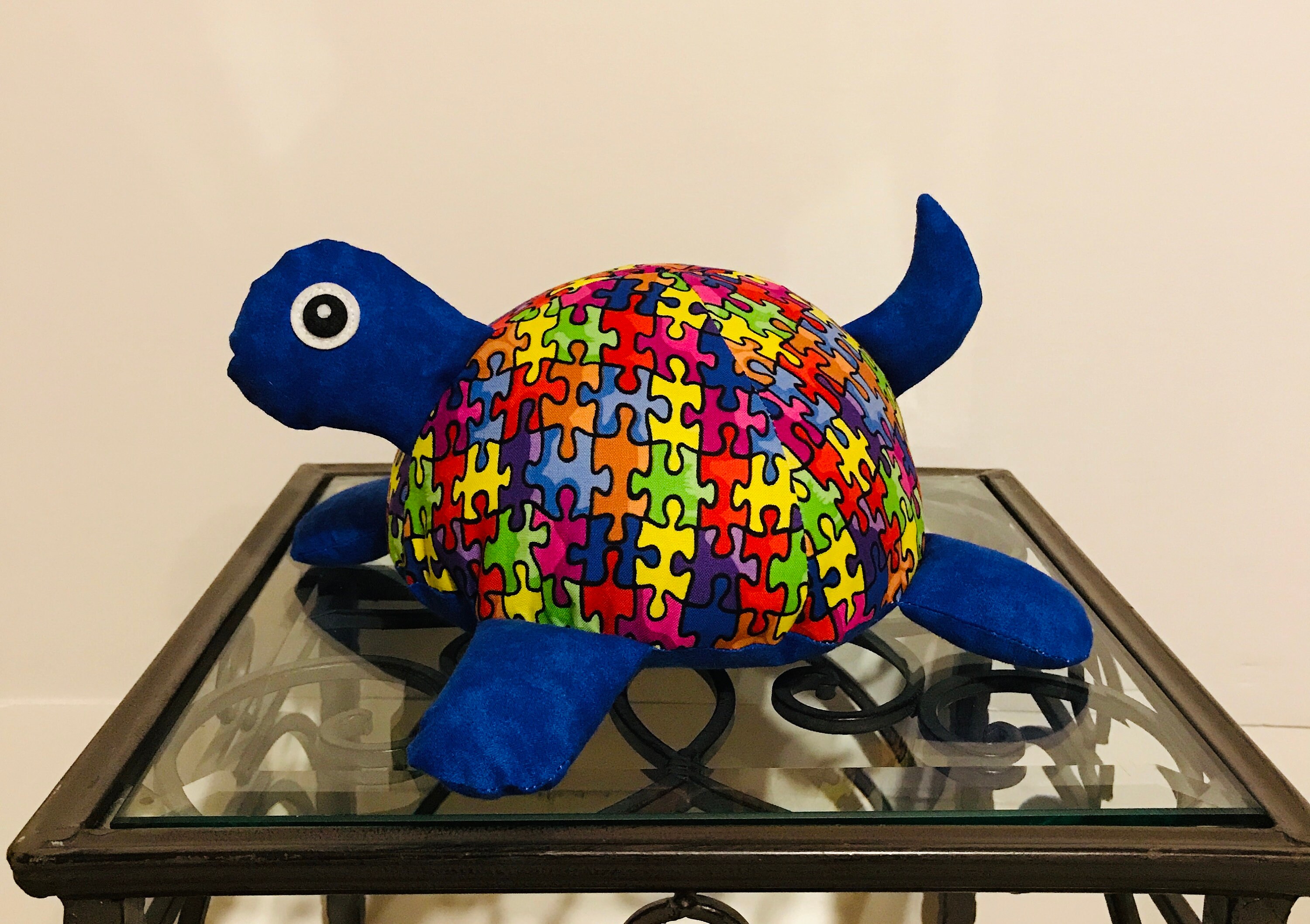 Autism Awareness Handmade Stuffed Turtle Autism Gift Autism Etsy