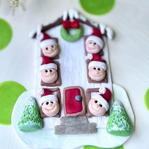 Home for Christmas/clay Christmas ornament/personalized ornament
