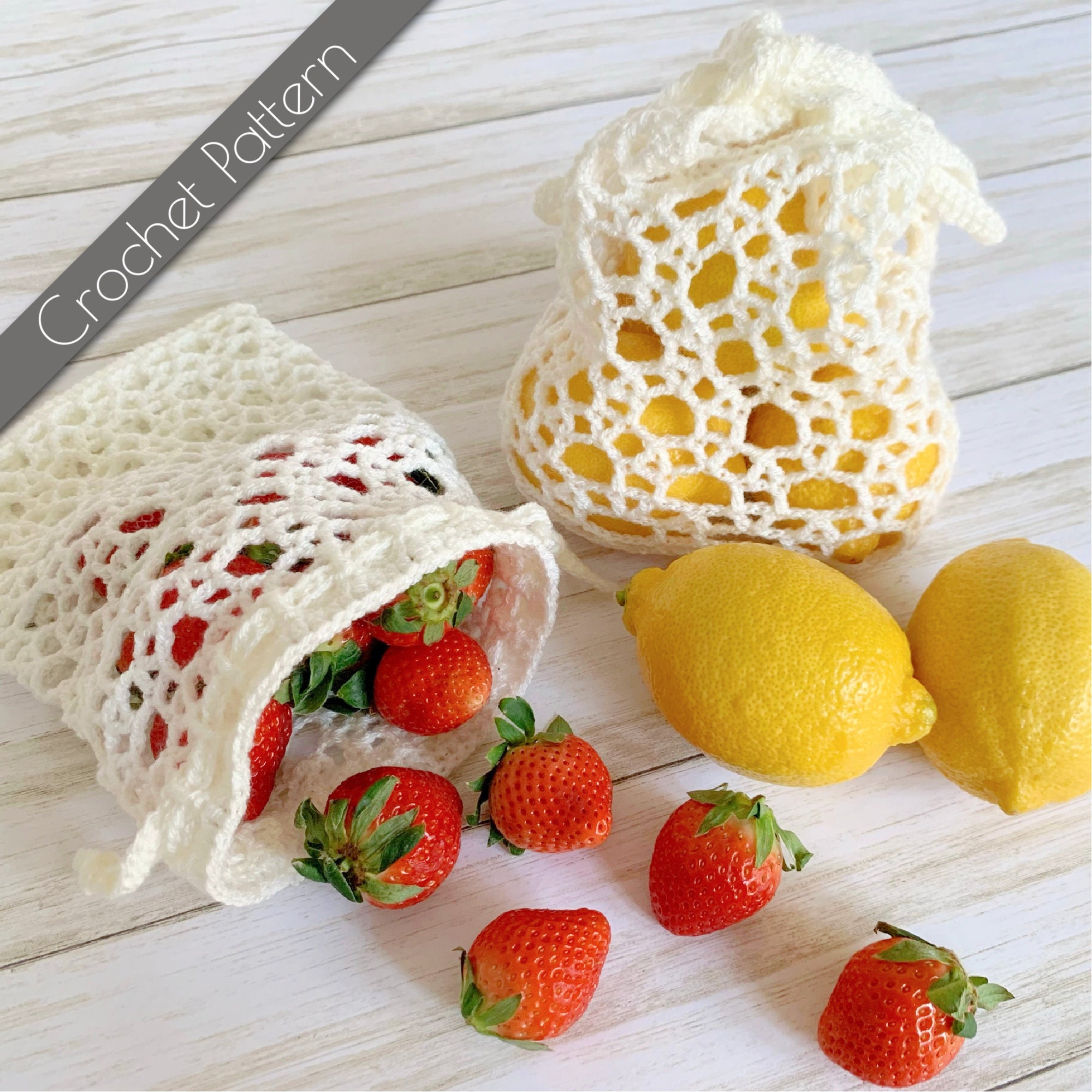 Produce Bag Crochet Etsy Canada