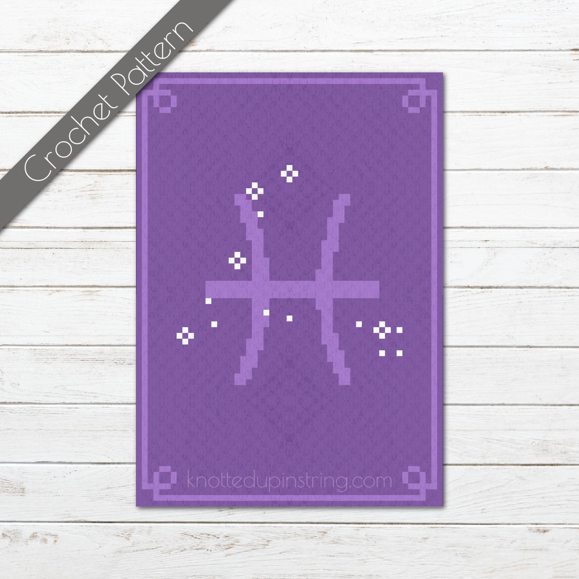 Pisces C2C Crochet Pattern | Zodiac Blanket | Astrology Sign Graphgan ...