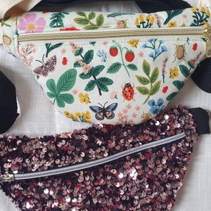 Marsupio per bambini, borsa a tracolla, borsetta, regalo per bambini, borsa con paillettes, borsa trapuntata, marsupio per bambini, accessorio per bambini
