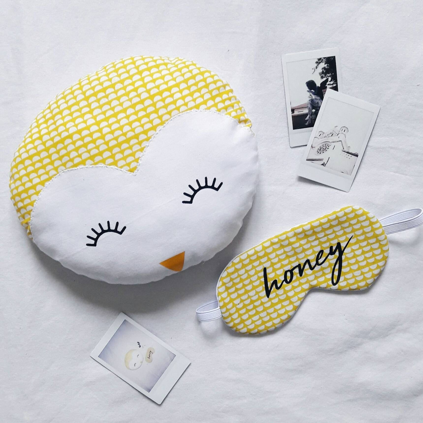 Coussin Tête de Pingouin Décoratif Motif Jaune/Décoration Chambre Enfant/ Cadeau Naissance/ Coussin 