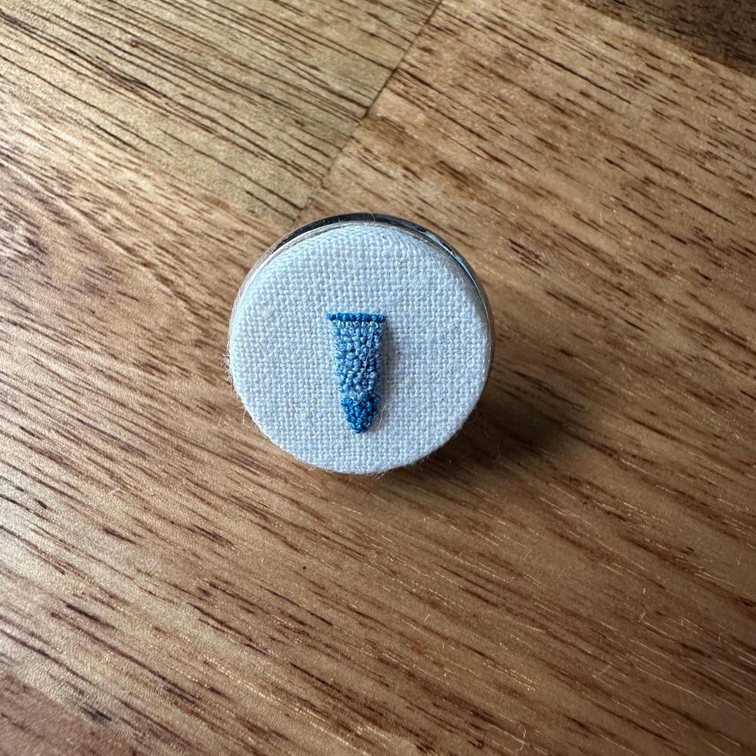 Embroidered Pin Microcentrifuge Tube Embroidered Pin, Comes in Gift Box - Etsy
