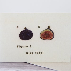 Carte de voeux avec figurine Nice Figs pour publication - L'unité