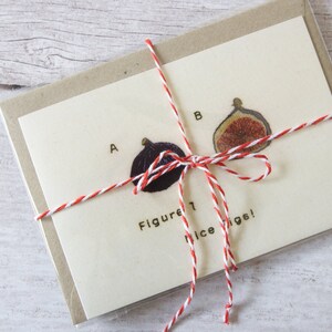 Carte de voeux avec figurine Nice Figs pour publication - Plusieurs