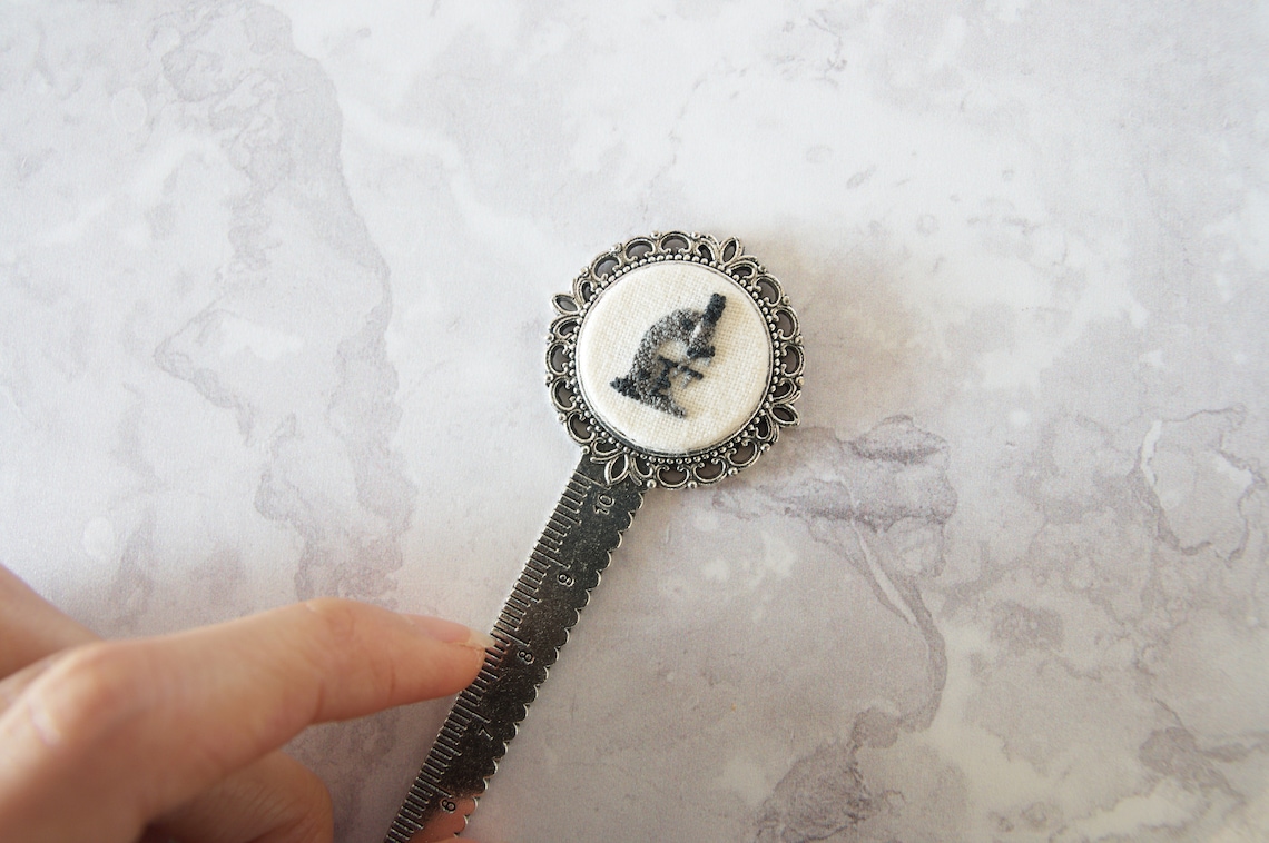 Microscope miniature embroidery finished as | Etsy