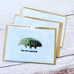 Wenskaart Tardigrade - meerdere