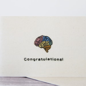 Brain Anatomy Congratulations Greeting Card - Single