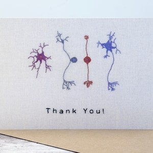 Neurons Thank You Greeting Card - Single