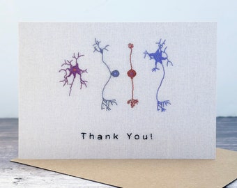 Neurons Thank You Greeting Card - Single