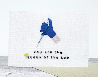 Queen of the Lab Greeting Card - Single