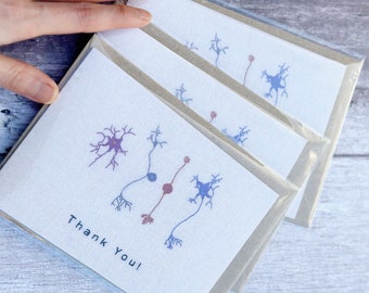 Neurons Thank You Greeting Card - Multiple