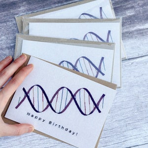 Carte de voeux ADN joyeux anniversaire - Plusieurs