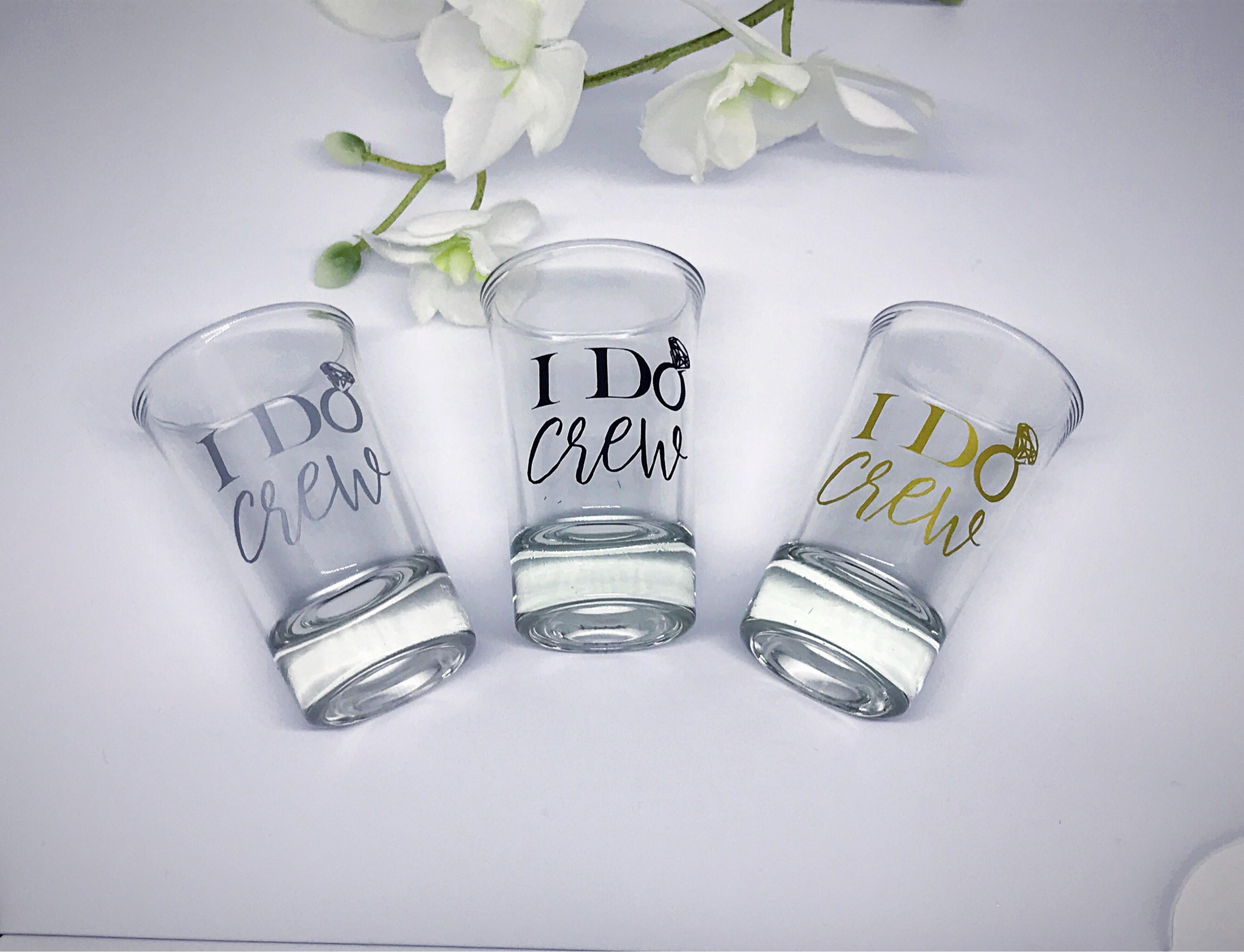 Bachelorette Party Shot Glasses/i Do Crew Shot Etsy