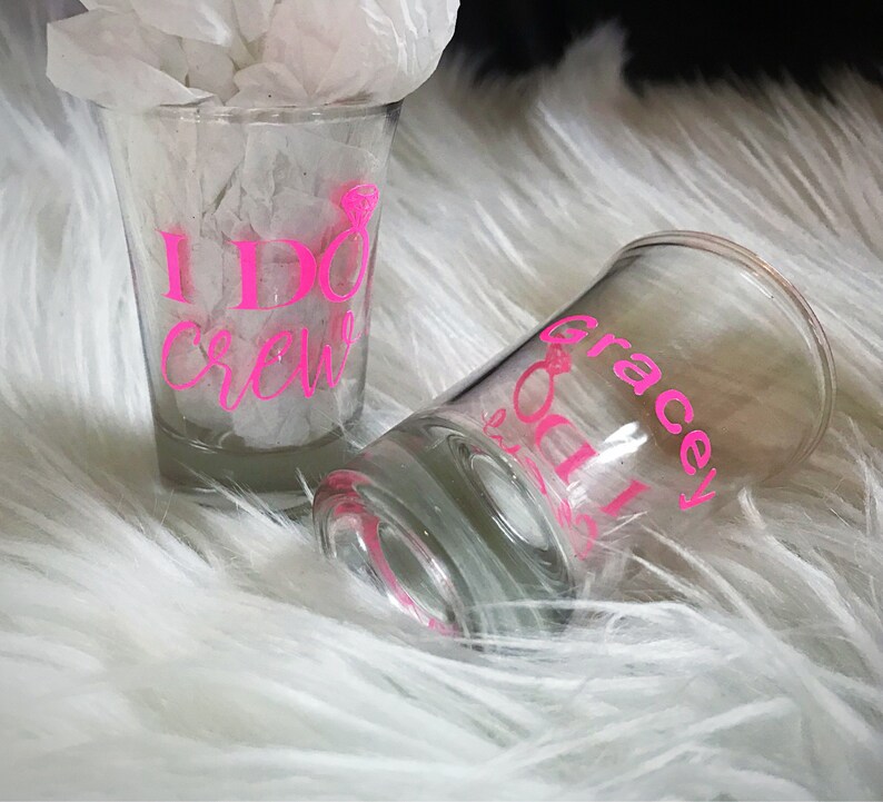 Bachelorette Party Shot Glasses/i Do Crew Shot Etsy