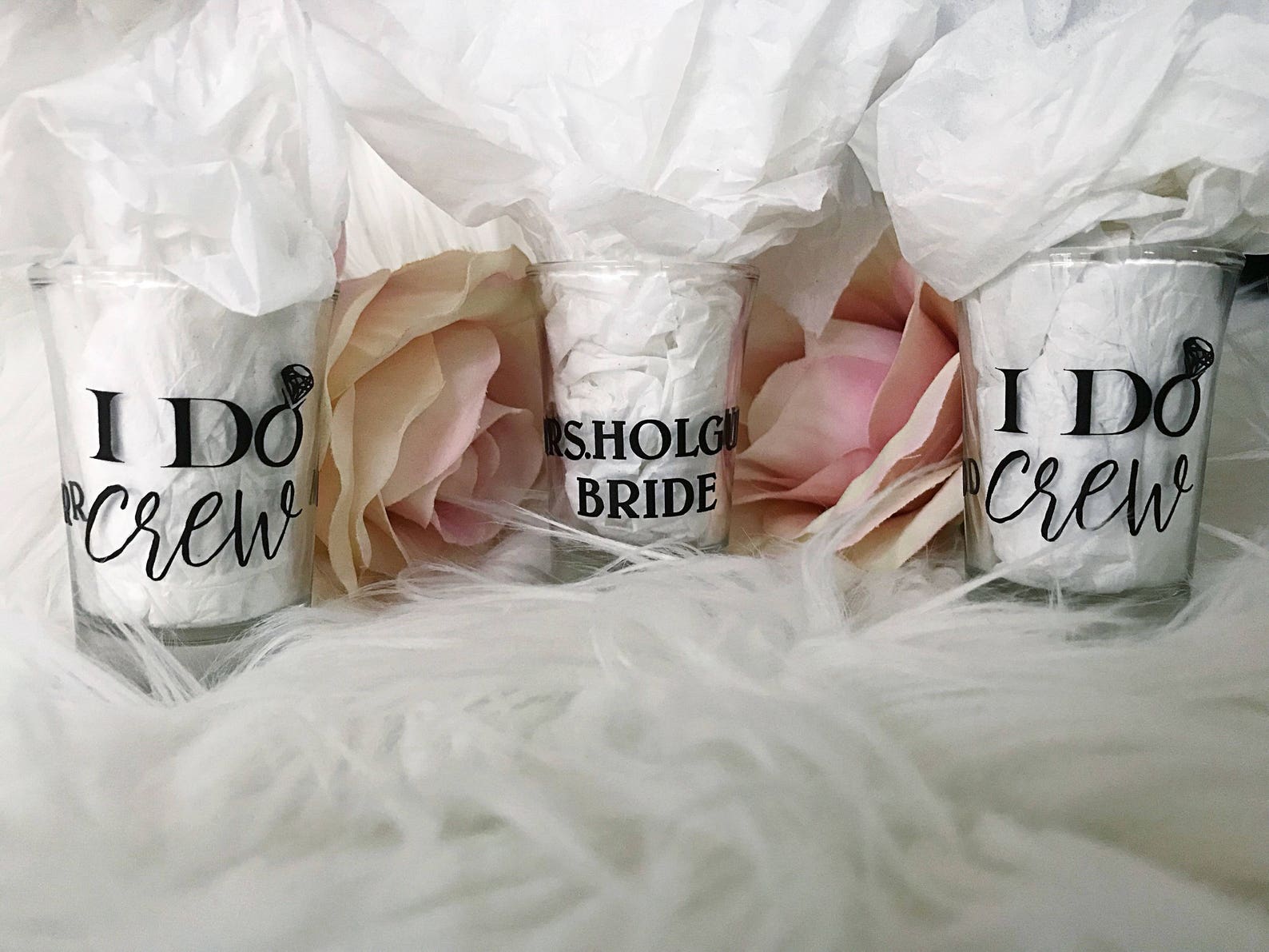 Bachelorette Party Shot Glasses/i Do Crew Shot Etsy