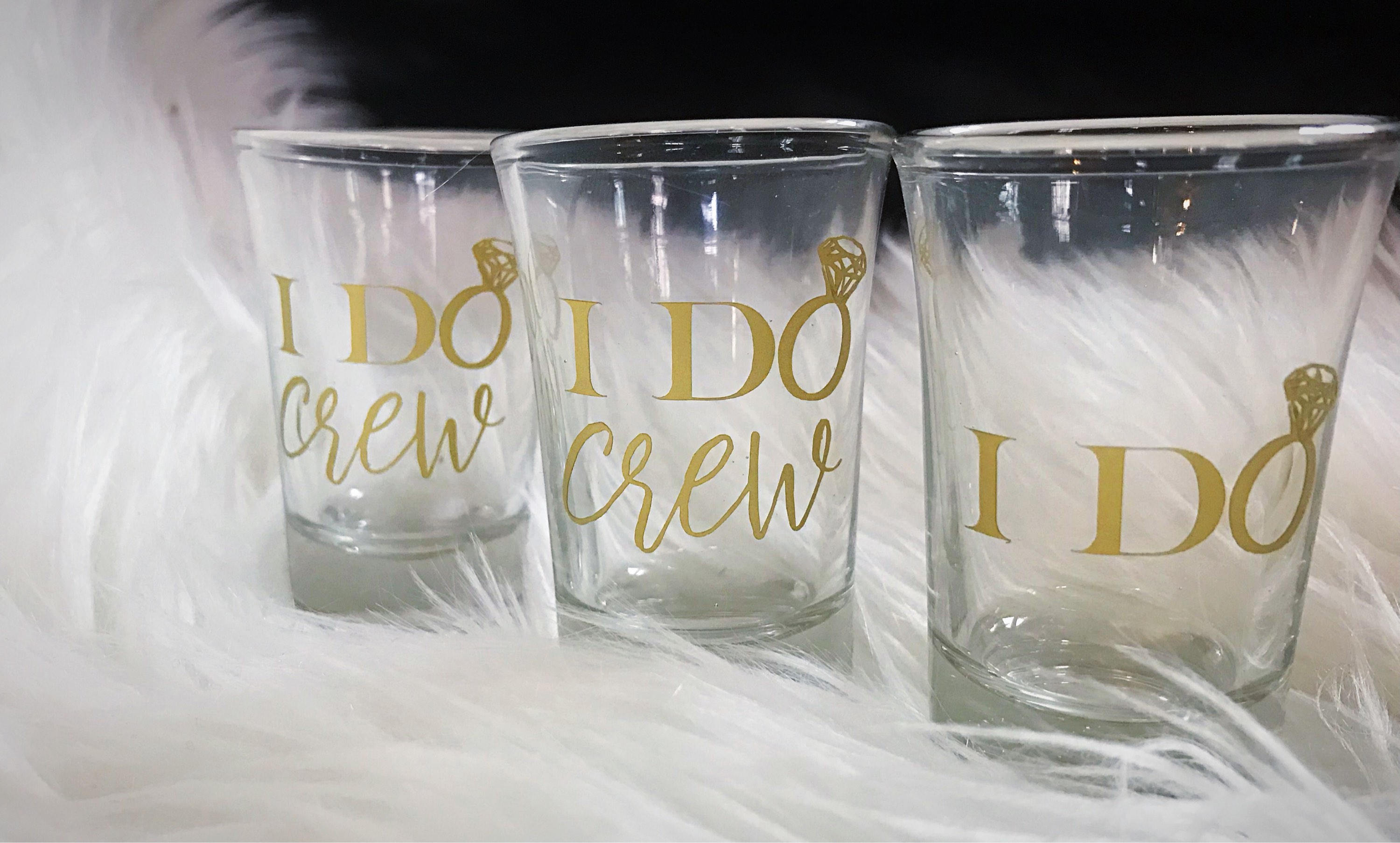 Bachelorette Party Shot Glasses/i Do Crew Shot Etsy