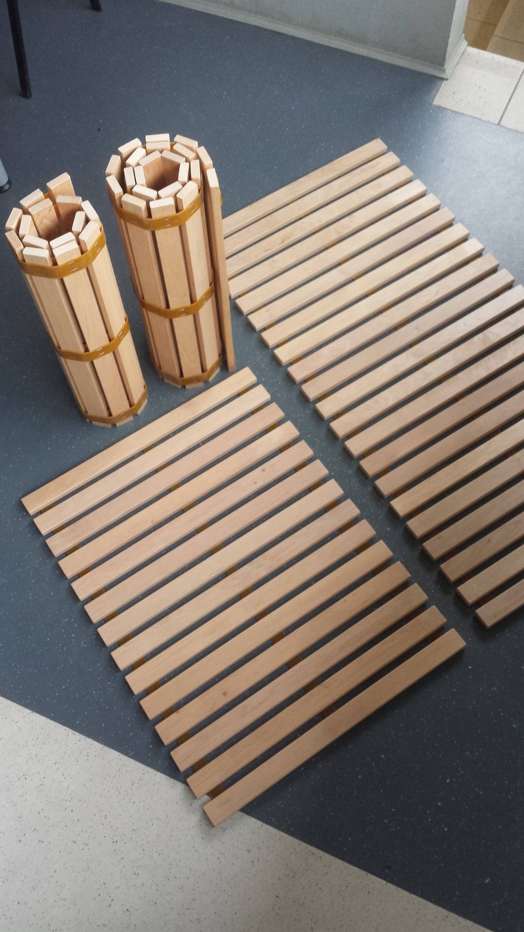 Roll up wood floor mat deals