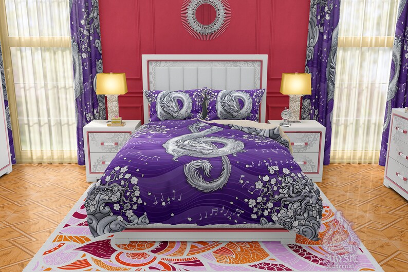 Dragon Bedding Set Duvet Cover or Comforter Twin Queen Etsy