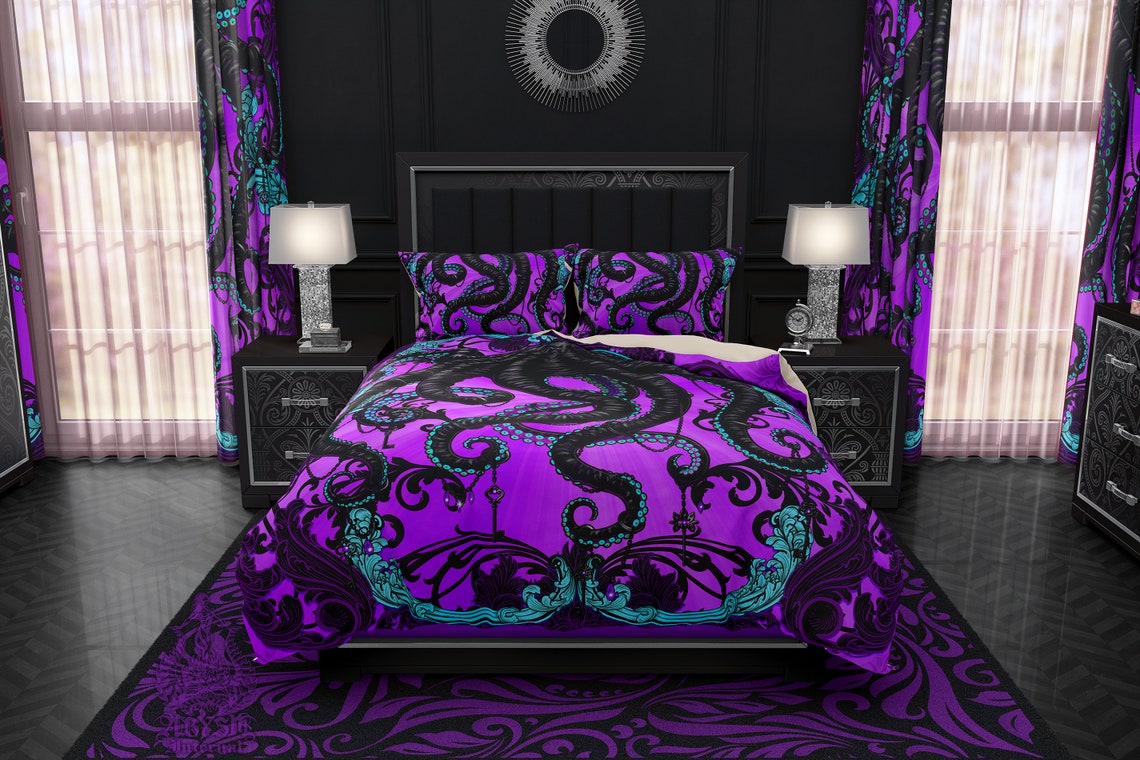 Pastel Goth Bedding Set Duvet Cover or Comforter Twin Etsy