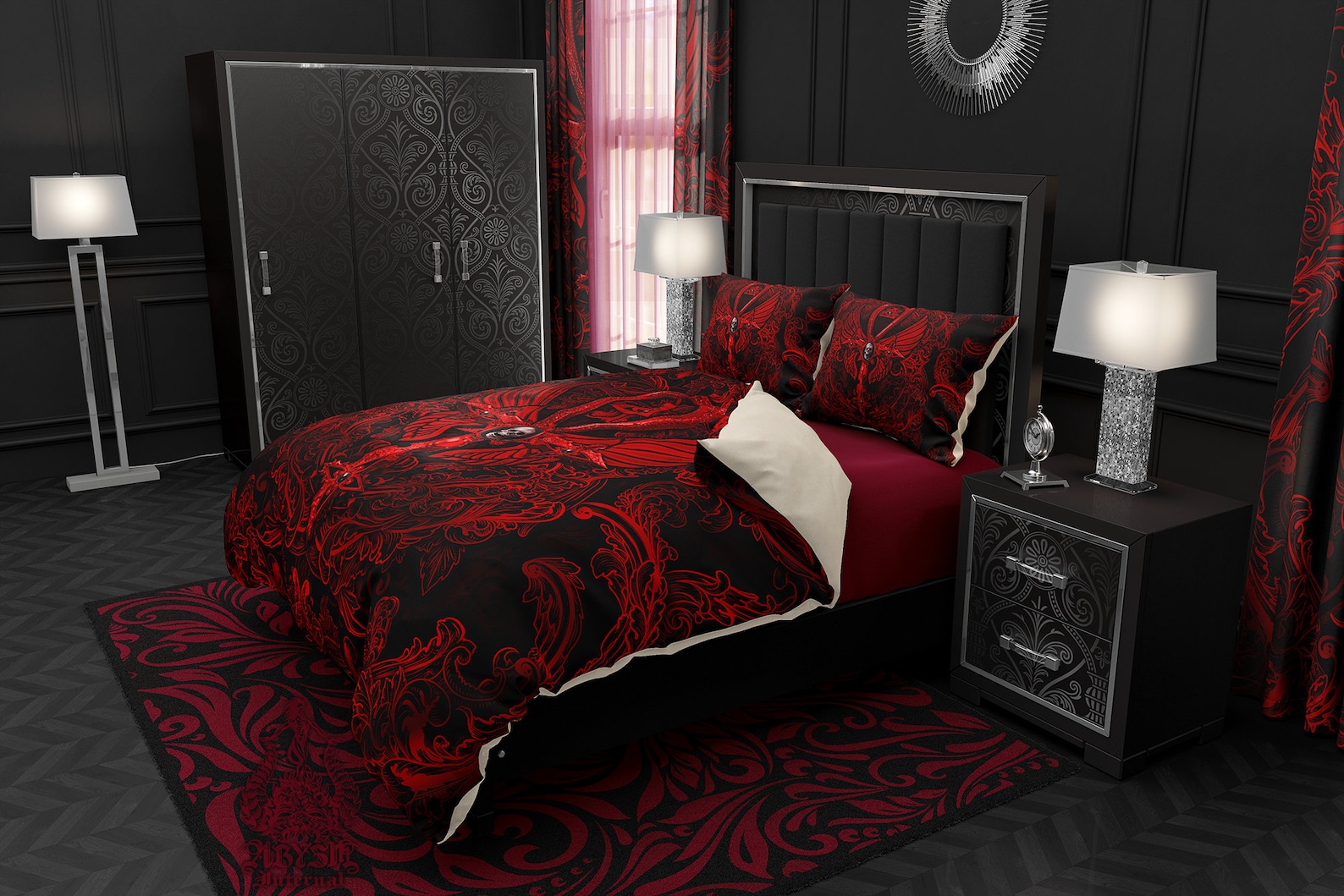 Gothic Bedding Set Duvet Cover Comforter or Pillow Shams Etsy