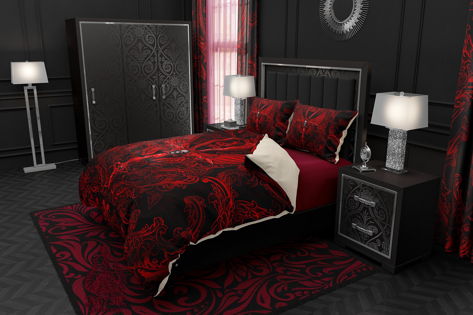 Gothic Bedding Set Duvet Cover Comforter or Pillow Shams Etsy