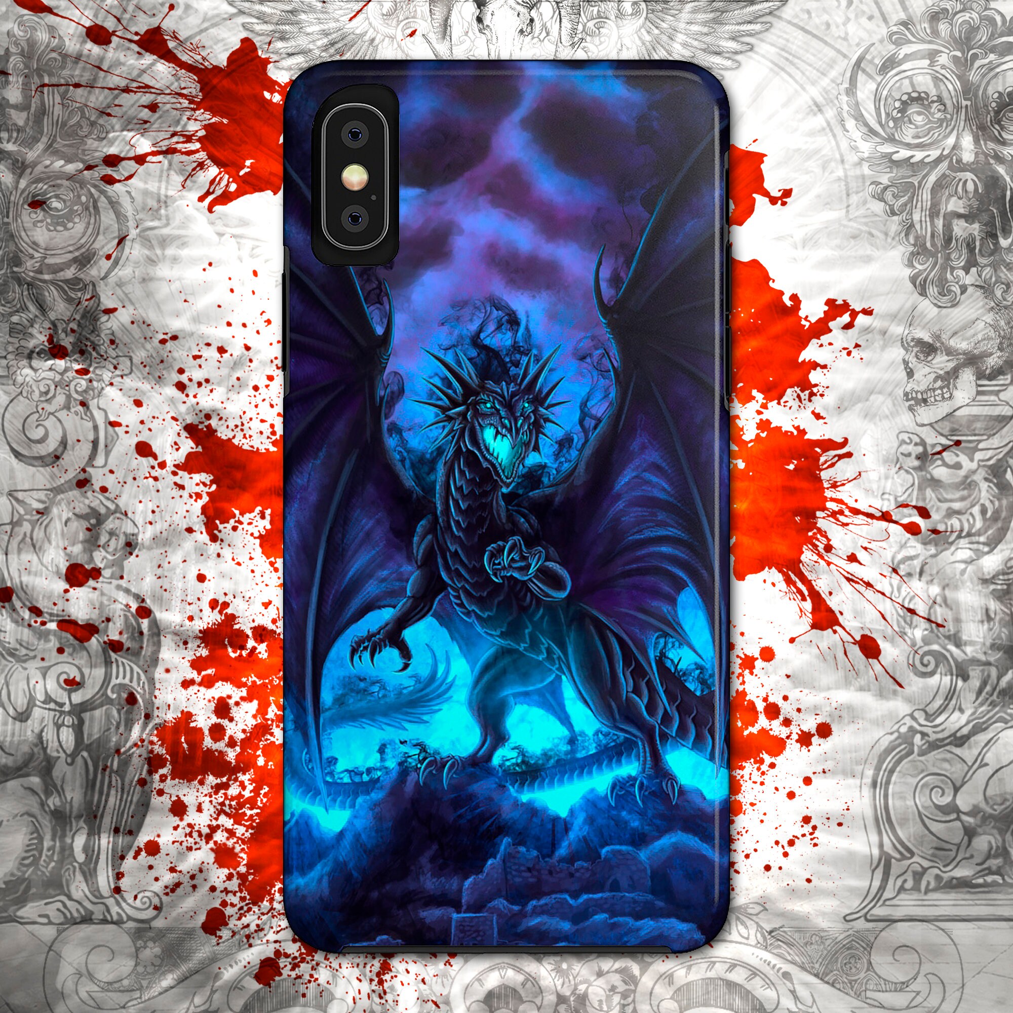 Dragon iPhone Case FantasyPhone Case 6 7 8 X Plus XR Etsy